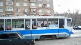 Moskiewski tramwaj podróż tamwajem KTM8 71608KM linia №39 [upl. by Aindrea]