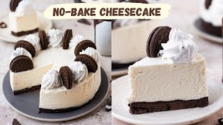 How To Make NoBake Cheesecake  No Oven No Eggs No Gelatine No AgarAgar  Easiest Recipe  Tips [upl. by Gerger]