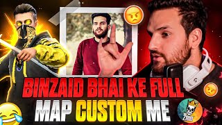 BINZAID Bhai के samne 1vs3  Full Map Custom में😍ye क्या ho gaya😂  SATVIK [upl. by Falito]