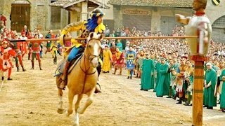 Giostra del Saracino Saracen Joust Arezzo Tuscany Italy Europe [upl. by Alvan874]