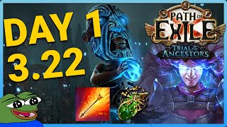 Build Update Explosive Arrow Elementalist  PoE 322  Day 1 [upl. by Tiffy596]