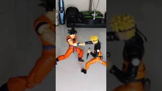 Goku catches Naruto on packwatch animecharacter anime stopmotion animation [upl. by Gert807]