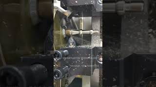 Smartlathe SL 25 gang type CNC lathe upgrades to Swisstype CNC lathe thanks to follow rest cnc [upl. by Nhaj]