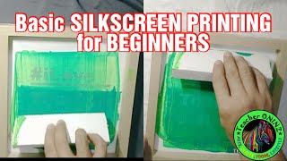 SILKSCREEN TUTORIAL  STENCIL PRINTING USING BOND PAPER  VLOG 0430 [upl. by Tudor466]