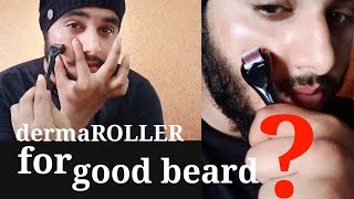 Dermaroller for good beard  how to use dermaroller on face in hindi by Shravan jr [upl. by Yrmac]