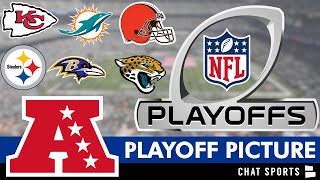 NFL Playoff Picture AFC Clinching Scenarios Wild Card Race And Standings Entering Week 13 Of 2023 [upl. by Leahcir]