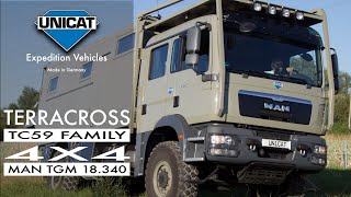 UNICAT Expedition Vehicle Terracross TC59 Family MAN TGM 18340 4x4 CC [upl. by Cassius]