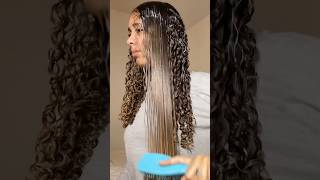 Keratin at home Naturally Straightening in 30 minute haircare hairstraightening longhair [upl. by Schweitzer992]