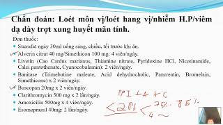 Phân tích đơn thuốc Loét dạ dày tá tràng có nhiễm HP [upl. by Oinotnaesoj]