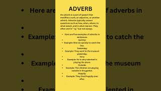 Understanding Adverbs WITH EXAMPLE [upl. by Nomead]