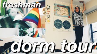 freshman DORM TOUR 2018 wesleyan university single [upl. by Berard219]