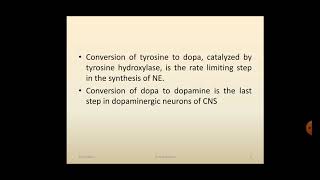 Sympathomimetic Drugs1  synthesis of catecholamines Receptors [upl. by Ened]