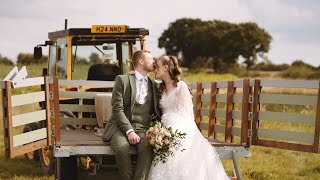 Brad amp Ellie  Festival Wedding  The Barns at Lodge Farm UK [upl. by Publius]