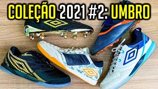 Coleção de Chuteiras 2021 PARTE 2  Todas as minhas chuteiras da UMBRO  Camisas e Chuteiras [upl. by Luana]