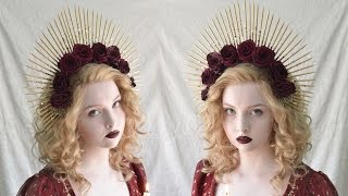 Spiked Halo Headpiece Tutorial [upl. by Netfa]