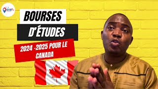 Bourses détudes 20242025 au Canada [upl. by Hickey]