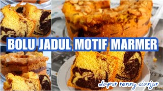 Marble Cake  Bolu Jadul Marmer  Lembut Tidak Seret [upl. by Hait]