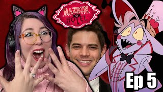 1 FANGIRL  Hazbin Hotel Episode 5 quotDad Beat Dadquot REACTION  Zamber Reacts [upl. by Ydollem501]