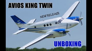 Avios KingTwin Turboprop Executive Airplane 1700mm BIG Scale PNF Unboxing [upl. by Ennagroeg]