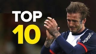 10 Unforgettable David Beckham Moments [upl. by Aicilas]