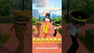 👀Motu Patlu Crashed Into A Road Light 💥🚦With Singham Family in Ohio😱shrots funny motupatlu [upl. by Htial]