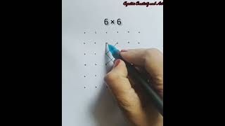 6 to 6 dots kolam simple muggulu for daily use easy dots kolam muggulu rangolikolam [upl. by Thomey472]