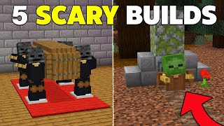 5 SCARY Redstone Builds in Minecraft Bedrock [upl. by Emia]