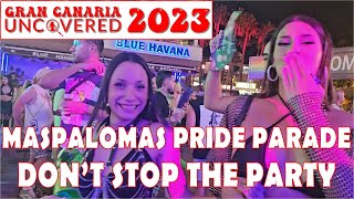 The Party Must Go On Maspalomas Winter Pride 2023  Gran Canaria Uncovered 4K 60fps [upl. by Lenehc57]