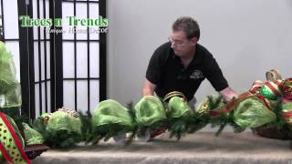 How To Decorate a Garland for Christmas  Trees n Trends  Unique Home Decor [upl. by Walford]