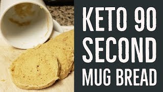 Keto 90 Second Mug Bread [upl. by Ardnazil]