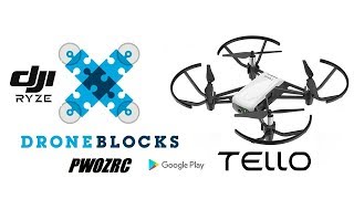 DRONE BLOCKS APP FOR DJI RYZE TELLO 2019 [upl. by Yrrag382]