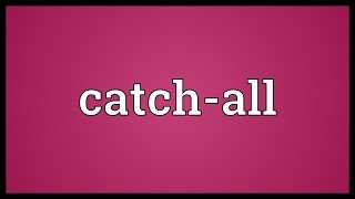 Catchall Meaning [upl. by Lidstone]