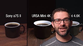 URSA Mini 46K  4K vs a7Sii Camera Showdown quotAeropress Coffeequot [upl. by Sinnoda852]