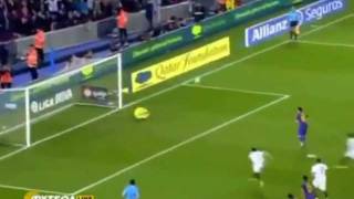 Messi Penalty Miss In 95th Minute FC Barcelona vs Sevilla 0 0  22 10 2011 [upl. by Oknuj]