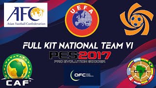 KIT PES 2017  FULL NATIONAL TEAM V1 [upl. by Lledor]