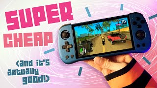 The New BEST 100 Retro Handheld PowKiddy X55 Review [upl. by Cramer832]