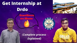 How to get Internship at DRDO DRDO Recruitment Experience Eligibility🔥drdo internship [upl. by Esoranna]