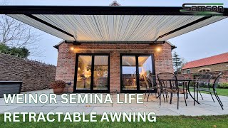 Weinor Semina Life Luxury Electric Awning with Drop Down Valance [upl. by Ylrae]