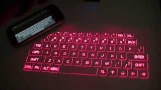 Magic Cube Laser Projection Holographic Keyboard Review [upl. by Atalante]