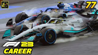 WET TYRES DRY TRACK INCREDIBLE FINISH  F1 23 Driver Career Mode Part 77 [upl. by Hollerman]