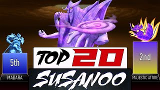 TOP 20 SUSANOO  AnimeScale [upl. by Arriat806]