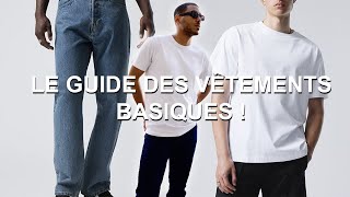 LES VÊTEMENTS HOMME BASIQUES À AVOIR ABSOLUMENT [upl. by Adlog]