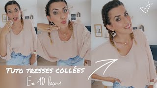 Faire une tresse collée en 10 étapes [upl. by Yanrahc]