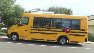 New electric school bus arrives at Los Olivos Elementary School [upl. by Lam330]