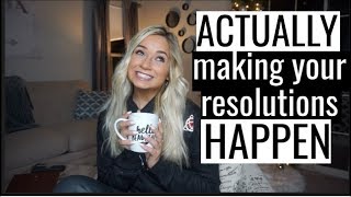 How To ACTUALLY Stick with your New Year Resolutions  Health amp Fitness Goals for 2019 [upl. by Coben]