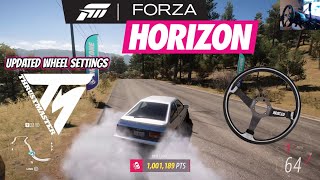 UPDATED 2024 FORZA HORIZON 5 WHEEL SETTINGS for THRUSTMASTER T300 and Better [upl. by Irot]