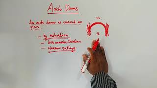 Arch Dam Types of arch dam forces acting on arch dam  part 1  Design of Hydraulic Structures [upl. by Akenom]