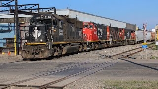 IC 3140 West  CN Yard Job  Foothills Main Spur  Calgary Alberta [upl. by Ahseyt91]