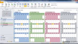 Outlook Tutorial  How to work with multiple calendars [upl. by Letrice]