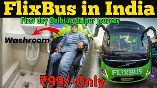 flixbus in India  Flixbus video  Flixbus journey  flixbus delhi to jaipur ₹99only  Flixbus Delhi [upl. by Otnas59]